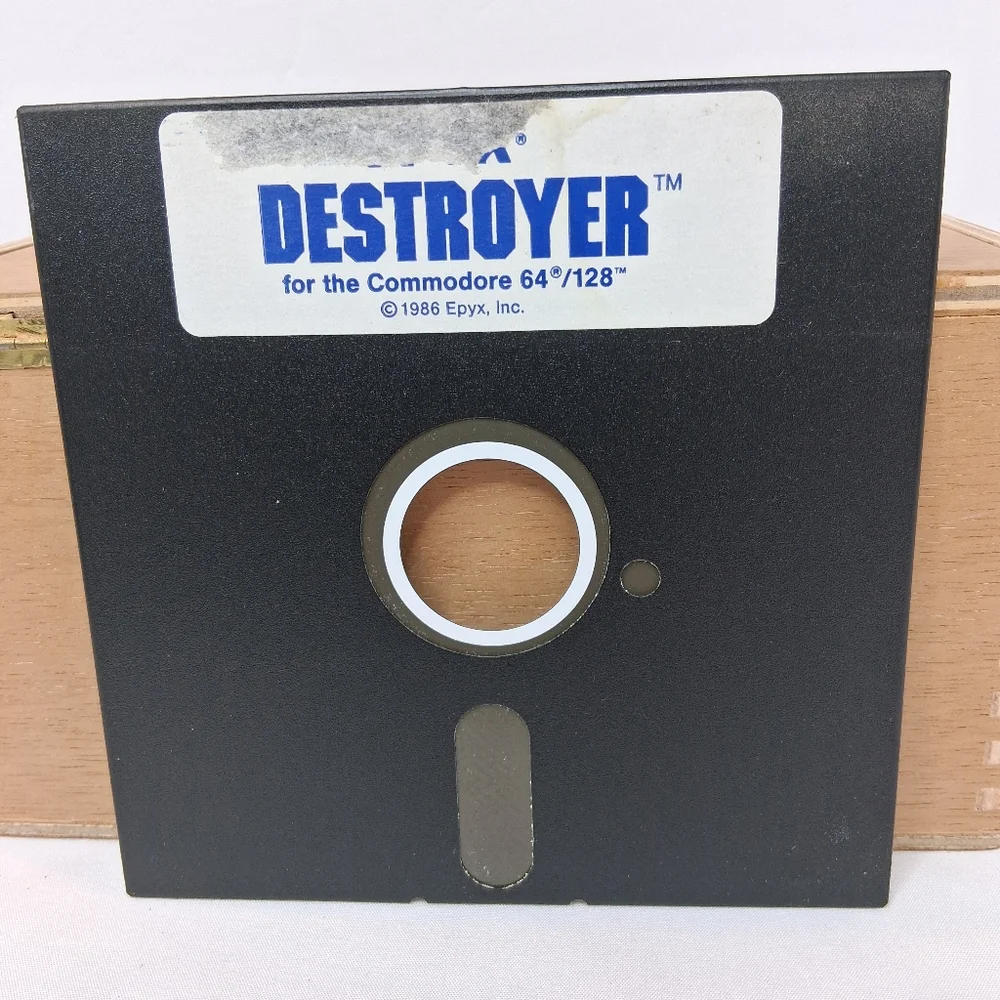 Commodore C64 128 Destroyer By EPYX Computer Game Diskette #14707D 1986